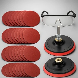 Cırt Zımpara Seti + Matkap Aparatı + Gözlük 115 Mm(40 Parça)