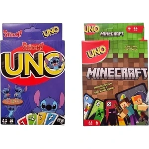 Lilo & Stitch Uno ve Minecraft Uno Oyun Kartları