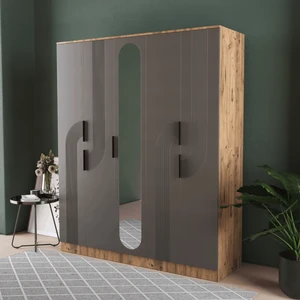 Ekin 5 Kapaklı Eko Gardırop - Mdf Kapak