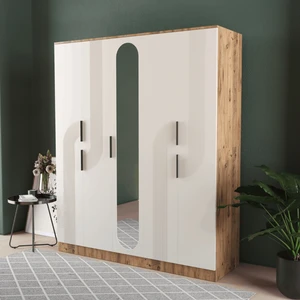 Ekin 5 Kapaklı Eko Gardırop - Mdf Kapak