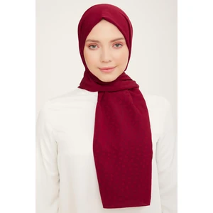 Trend J.capri Şal 4 - 132  -  Kalpli Bordo