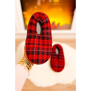 Erkek Yumuşak Pamuklu Kaymaz Tabanlı Lastikli Ev Patiği Botu