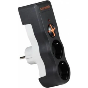 İkili Akım Korumalı Priz Siyah Renk