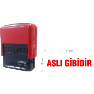 912 Kaşe Kırmızı Makine Kırmızı Keçe 'Aslı Gibidir' Yazısı İle