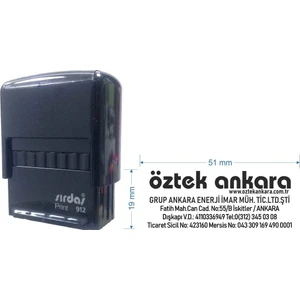 912 Kişiye Özel Şirket Kaşesi