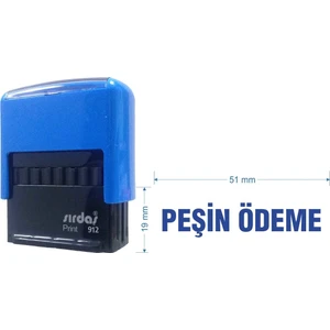 912 Kaşe Mavi makine Mavi Keçe  "PEŞİN ÖDEME" yazısı ile beraber