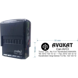 912 Kişiye Özel Avukat Kaşesi