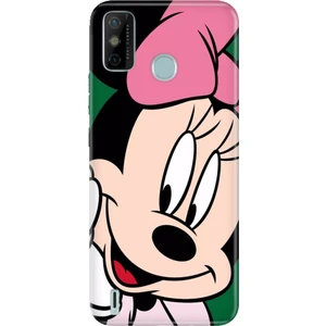 Tecno Spark 6 Go Uyumlu Kılıf Resimli Desenli Silikon Minnie Smile