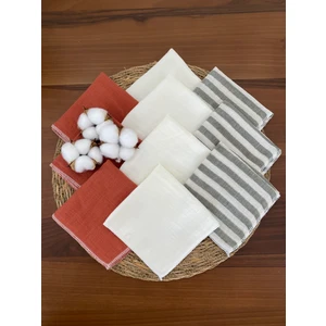 Glory Baby 10'lu Müslin Bebek Ağız Mendili,ter Bezi %100 Pamuk 25X25 cm