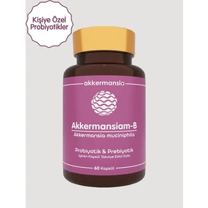 Akkermansiam-B Probiyotik Prebiyotik 60 Kapsül