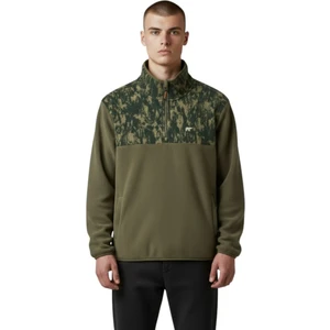 Bad Bear Too Much Half Zip Yeşil Erkek Sweatshirt