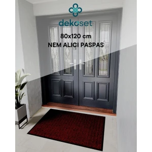 80 x 120 Cm Bordo Paspas (Kapı Önü Nem Alıcı Paspas)