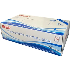 Pudrasız Nitril Muayne Eldiveni