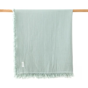 4 Katlı Yumuşak ve Hafif Müslin Bebek Battaniyesi