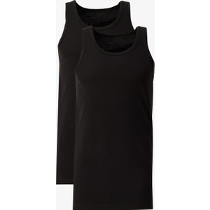 Altınyıldız Classics Erkek Siyah Standart Fit Normal Kesim %100 Pamuk 2'li Atlet Paketi