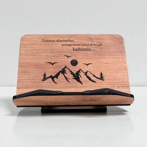 Kitap Okuma Standı Masaüstü Ahşap Rahle