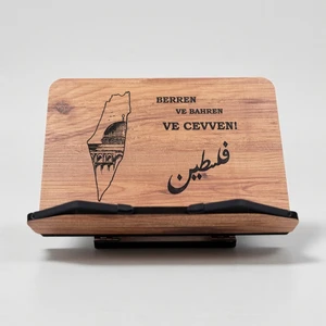 Kitap Okuma Standı Masaüstü Ahşap Rahle