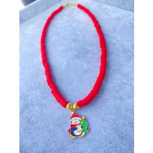 Melisin İncik Boncukları Yılbaşı Kolye Penguen