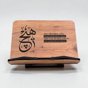 Ahşap Kitap Okuma Standı Masaüstü Ahşap Rahle