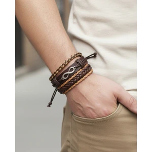 BSN Store Sonsuzluk Hayat Ağacı Figürlü El Yapımı Deri Bileklik Setleri