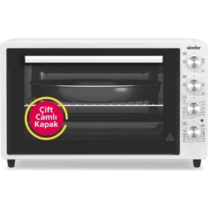 7032 70Litre Beyaz Midi Fırın Turbo