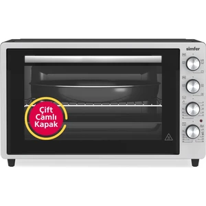 7033 Inox Gri 70 Litre Turbo Midi Fırın