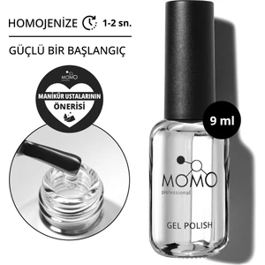 Momo Professional Base Coat Çok Renkli Kalıcı Oje İçin 9 ml Hafif Kokulu ve Konforlu