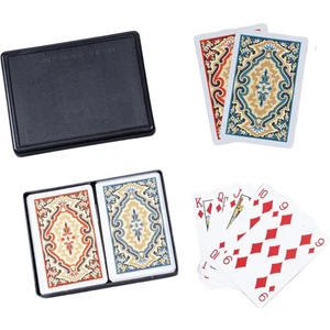 Angora Kem Kutulu Plastik Iskambil Oyun Kağıdı Çift Deste- Plastic Playing Cards