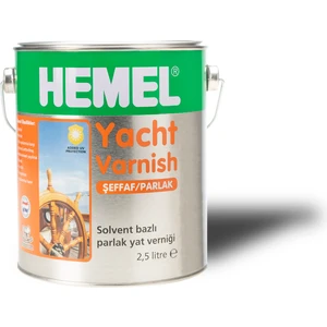 Hemel Yat Verniği Parlak Şeffaf 2,5 Lt
