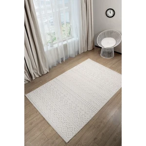 Estiva Home Krem Hasır Desen Sisal Bukle Dokuma Halı – Saçaklı, Kaymaz Taban – Salon, Mutfak ve Çocuk Odası Yolluk Halısı