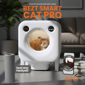 Smart Cat Pro Kameralı Otomatik Akıllı Kedi tuvaleti