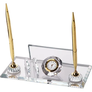 525 İsme Özel Ekonomik Kristal Masaüstü İsimlik Altın