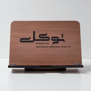 Kitap Okuma Standı Masaüstü Ahşap Rahle