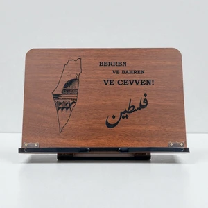 Kitap Okuma Standı Masaüstü Ahşap Rahle