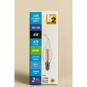 LED Systems 4W LED Filament Ampul