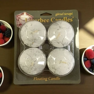 Lecarbee Candles 4'lümermerdesen Küçük Yüzen Mum