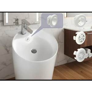 Lavabo Taşma Deliği Kapağı – Şık Görünüm, Pratik Tasarım (2'li Paket)