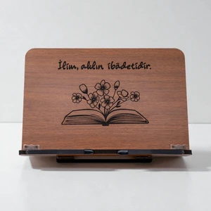 Kitap Okuma Standı Masaüstü Ahşap Rahle