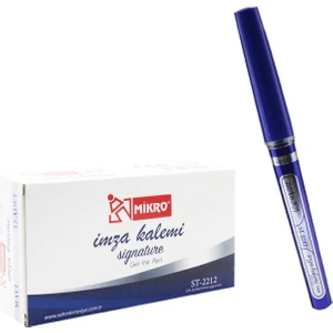 Signature Jel Mürekkep Imza Kalemi 1.0 (ST-2212) Mavi 12 Adet