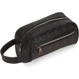 Erkek Deri Portföy Clutch Traş Kozmetik Bakım ve Günlük El Çantası Siyah - Lacivert - NEW355