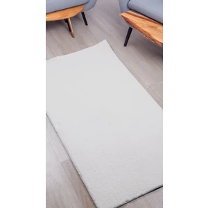 Kupon Halı Krem Post Peluş Halı – Yumuşak Dokulu, Yıkanabilir, Kaymaz Dot Taban, Antibakteriyel – Salon, Koridor ve Çocuk Odası Halısı