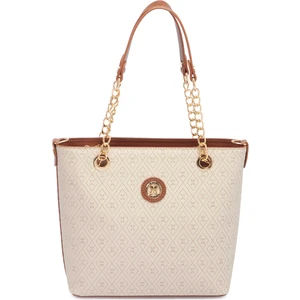 Bej Print Kadın Omuz Çantası - S1WPR0000801-S7G