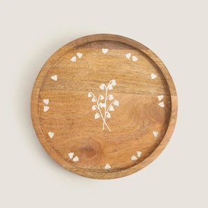 Fuchsia Sunum Tabağı 25 cm Natural