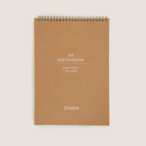 Spiralli Eskiz Defteri A4 30 Sayfa Natural