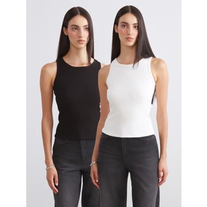 Bisiklet Yaka Kadın Atlet 2'li