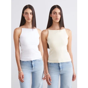 Halter Yaka Askılı Kadın Atlet 2'li