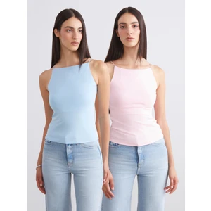 Halter Yaka Askılı Kadın Atlet 2'li