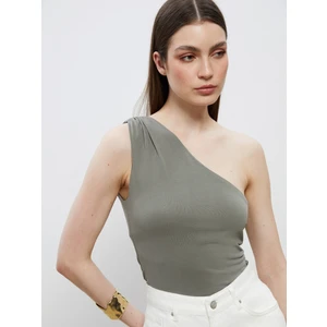 Tek Omuz Modal Karışımlı Bluz