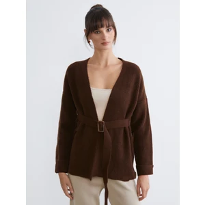 V Yaka Kadın Triko Hırka