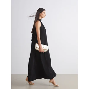 Halter Yaka Saten Elbise